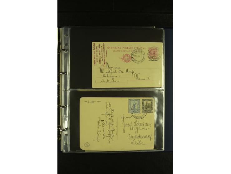 1875/1960 (ca.), Partie Briefe, Karten und Ganzsachen, dabei Luftpost, Reco, Express etc.