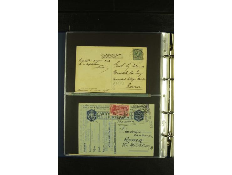 1875/1960 (ca.), Partie Briefe, Karten und Ganzsachen, dabei Luftpost, Reco, Express etc.