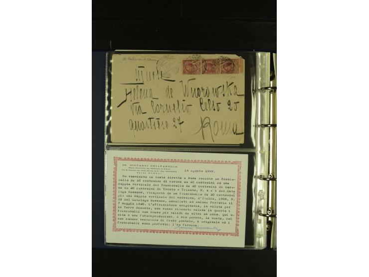 1875/1960 (ca.), Partie Briefe, Karten und Ganzsachen, dabei Luftpost, Reco, Express etc.
