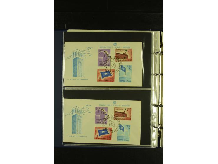 1875/1960 (ca.), Partie Briefe, Karten und Ganzsachen, dabei Luftpost, Reco, Express etc.