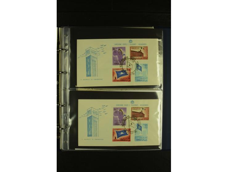 1875/1960 (ca.), Partie Briefe, Karten und Ganzsachen, dabei Luftpost, Reco, Express etc.