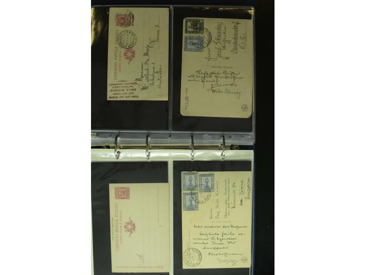 1875/1960 (ca.), Partie Briefe, Karten und Ganzsachen, dabei Luftpost, Reco, Express etc.