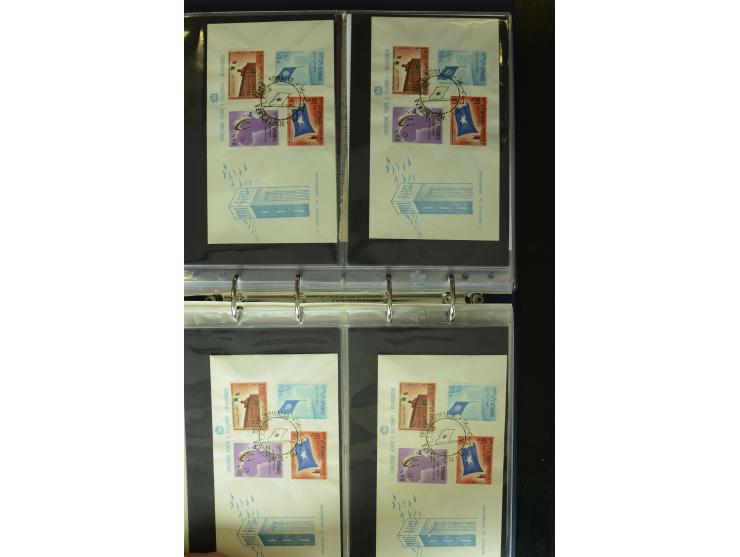 1875/1960 (ca.), Partie Briefe, Karten und Ganzsachen, dabei Luftpost, Reco, Express etc.