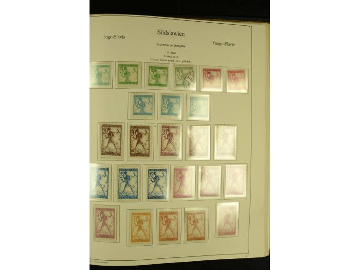 1918/41, ungebrauchte und gestempelte Sammlung mit guten Sätzen, dazu etwas Kroatien