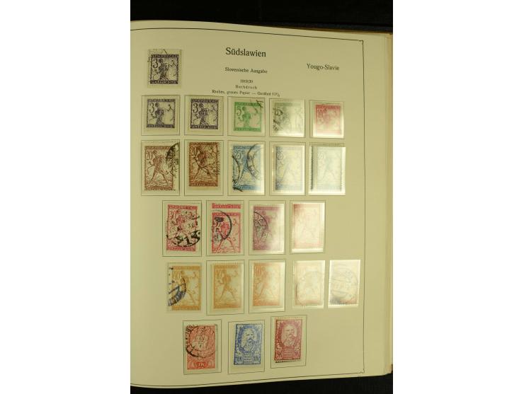 1918/41, ungebrauchte und gestempelte Sammlung mit guten Sätzen, dazu etwas Kroatien