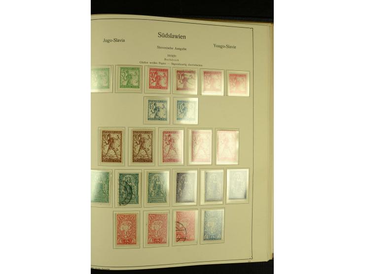 1918/41, ungebrauchte und gestempelte Sammlung mit guten Sätzen, dazu etwas Kroatien