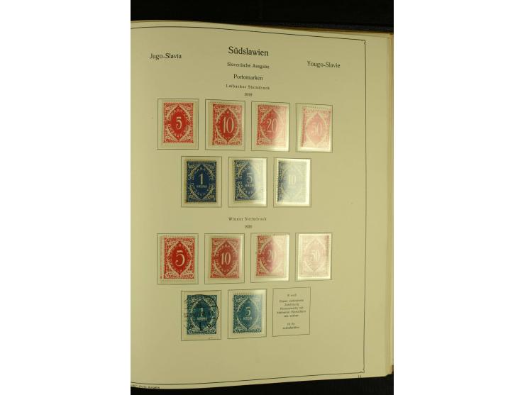 1918/41, ungebrauchte und gestempelte Sammlung mit guten Sätzen, dazu etwas Kroatien