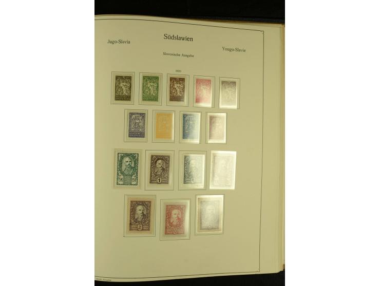 1918/41, ungebrauchte und gestempelte Sammlung mit guten Sätzen, dazu etwas Kroatien