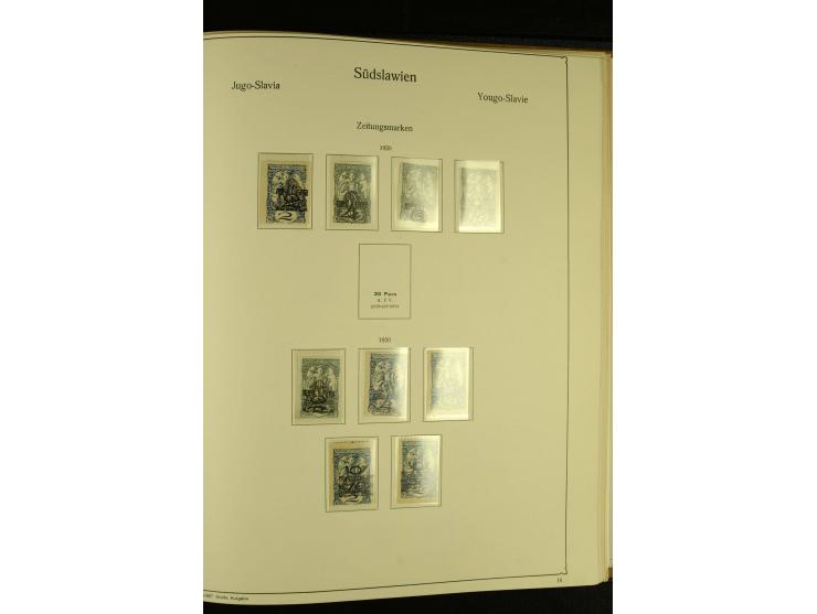 1918/41, ungebrauchte und gestempelte Sammlung mit guten Sätzen, dazu etwas Kroatien