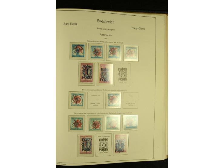 1918/41, ungebrauchte und gestempelte Sammlung mit guten Sätzen, dazu etwas Kroatien