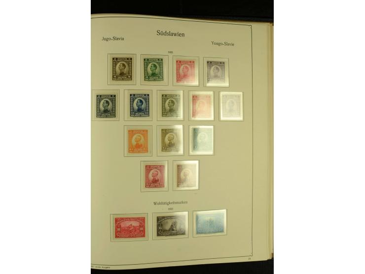1918/41, ungebrauchte und gestempelte Sammlung mit guten Sätzen, dazu etwas Kroatien