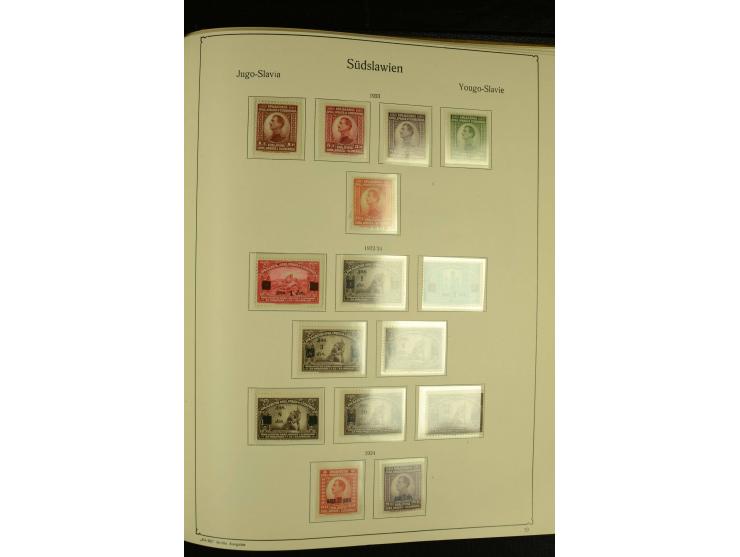 1918/41, ungebrauchte und gestempelte Sammlung mit guten Sätzen, dazu etwas Kroatien