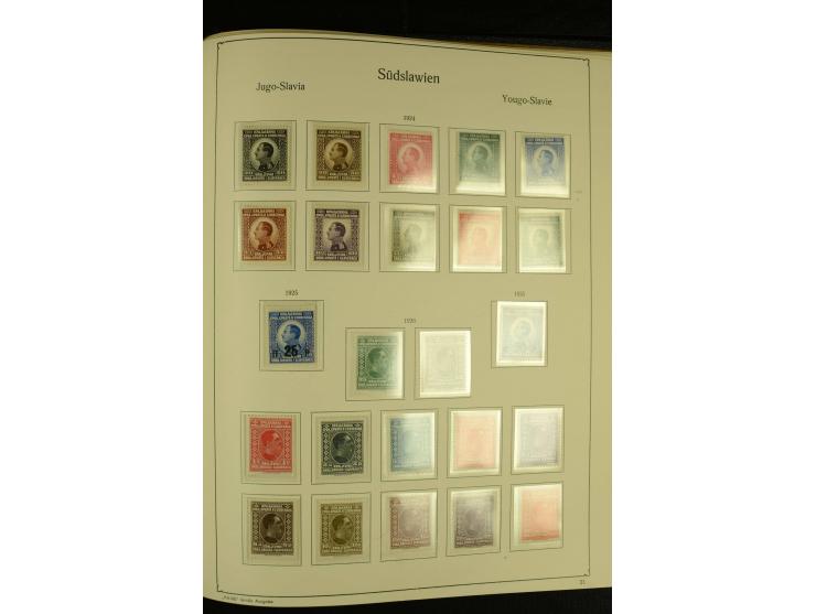 1918/41, ungebrauchte und gestempelte Sammlung mit guten Sätzen, dazu etwas Kroatien