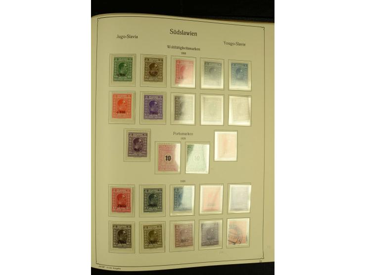 1918/41, ungebrauchte und gestempelte Sammlung mit guten Sätzen, dazu etwas Kroatien