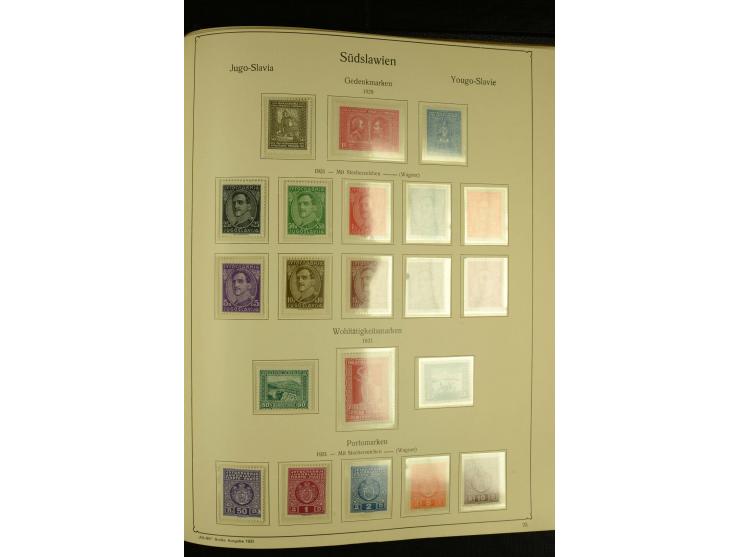 1918/41, ungebrauchte und gestempelte Sammlung mit guten Sätzen, dazu etwas Kroatien
