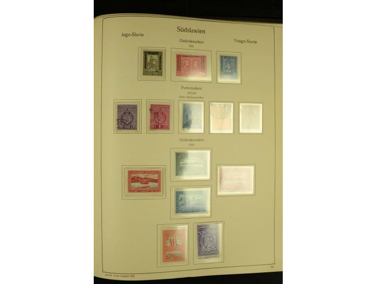 1918/41, ungebrauchte und gestempelte Sammlung mit guten Sätzen, dazu etwas Kroatien