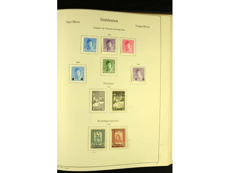1918/41, ungebrauchte und gestempelte Sammlung mit guten Sätzen, dazu etwas Kroatien