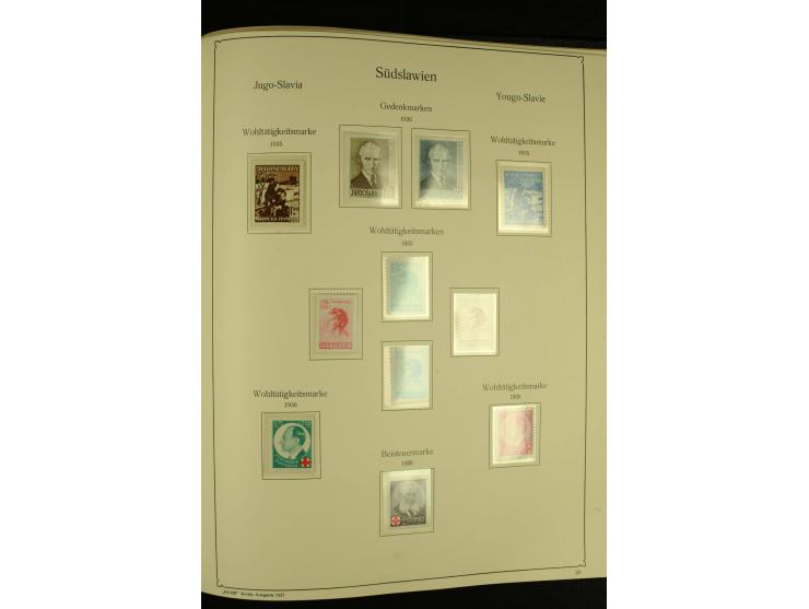 1918/41, ungebrauchte und gestempelte Sammlung mit guten Sätzen, dazu etwas Kroatien