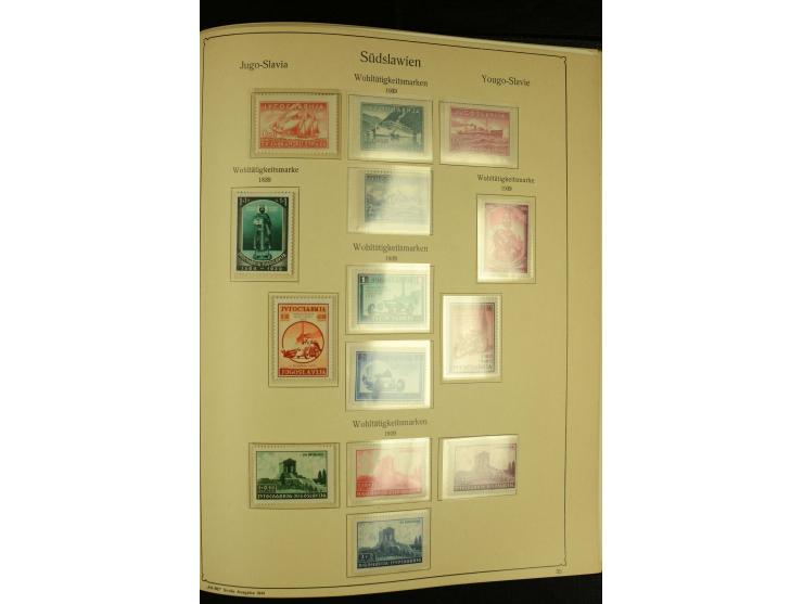 1918/41, ungebrauchte und gestempelte Sammlung mit guten Sätzen, dazu etwas Kroatien