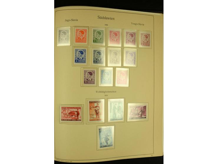 1918/41, ungebrauchte und gestempelte Sammlung mit guten Sätzen, dazu etwas Kroatien