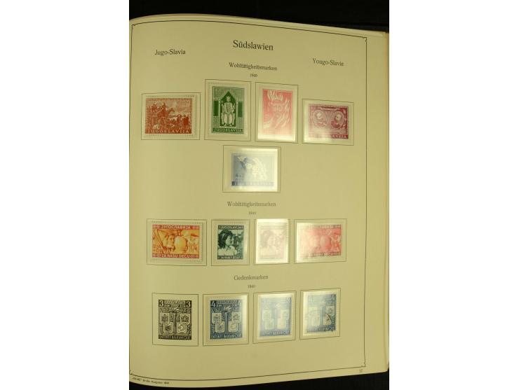 1918/41, ungebrauchte und gestempelte Sammlung mit guten Sätzen, dazu etwas Kroatien