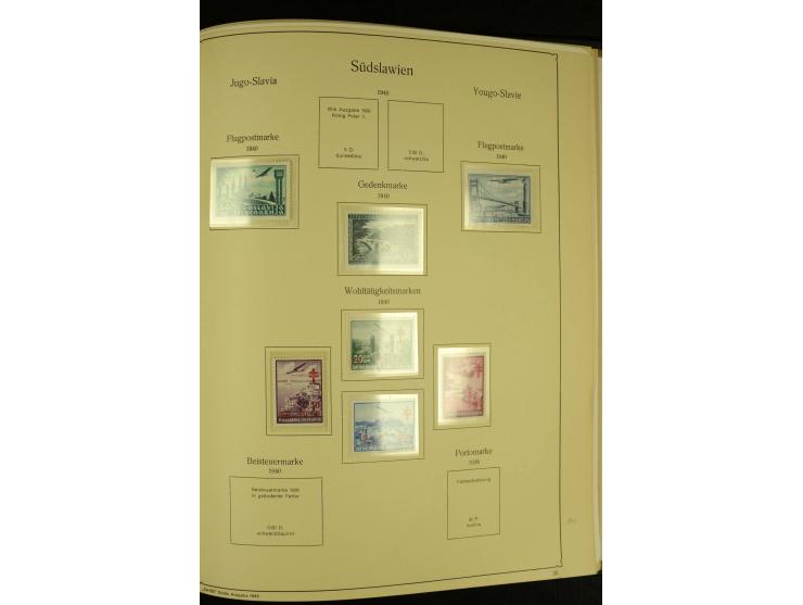 1918/41, ungebrauchte und gestempelte Sammlung mit guten Sätzen, dazu etwas Kroatien