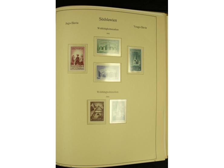 1918/41, ungebrauchte und gestempelte Sammlung mit guten Sätzen, dazu etwas Kroatien