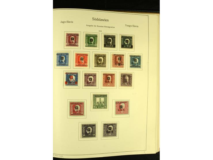 1918/41, ungebrauchte und gestempelte Sammlung mit guten Sätzen, dazu etwas Kroatien