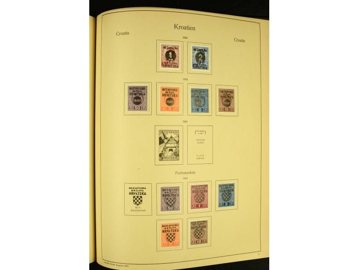 1918/41, ungebrauchte und gestempelte Sammlung mit guten Sätzen, dazu etwas Kroatien
