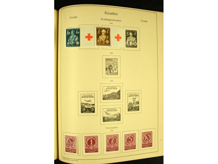 1918/41, ungebrauchte und gestempelte Sammlung mit guten Sätzen, dazu etwas Kroatien