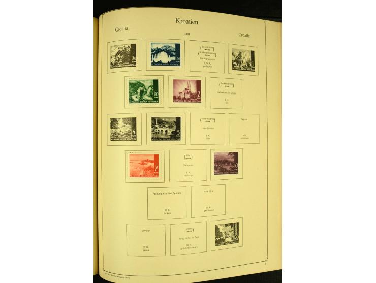 1918/41, ungebrauchte und gestempelte Sammlung mit guten Sätzen, dazu etwas Kroatien