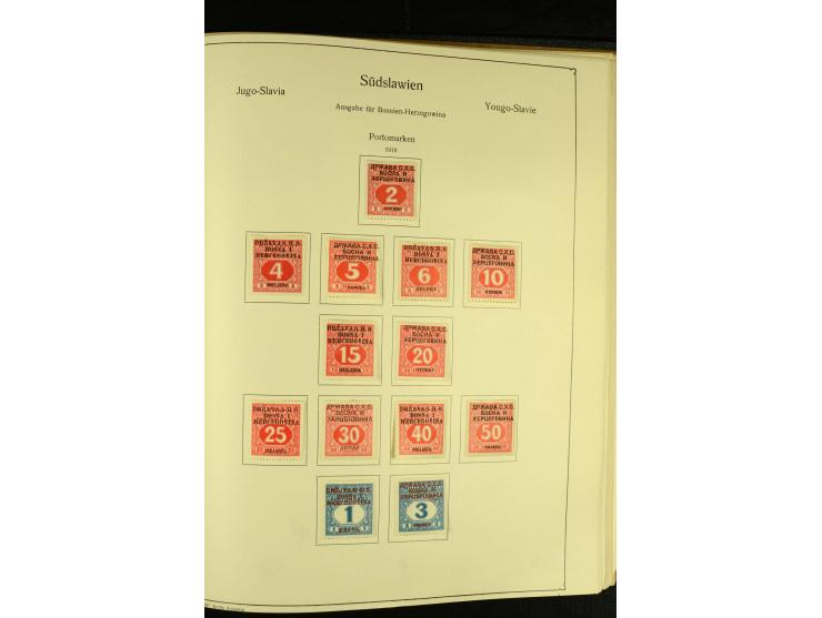 1918/41, ungebrauchte und gestempelte Sammlung mit guten Sätzen, dazu etwas Kroatien