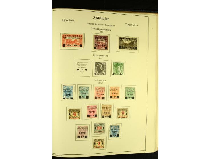 1918/41, ungebrauchte und gestempelte Sammlung mit guten Sätzen, dazu etwas Kroatien