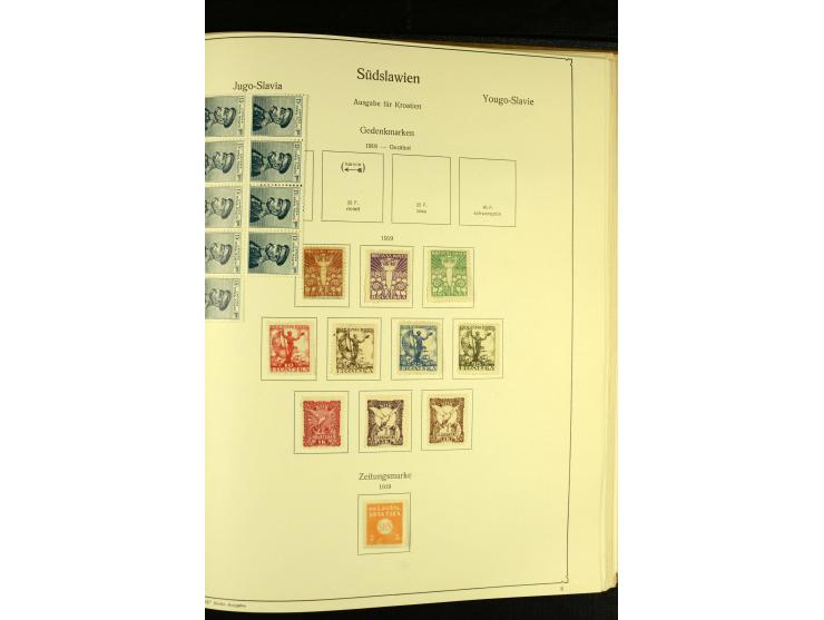 1918/41, ungebrauchte und gestempelte Sammlung mit guten Sätzen, dazu etwas Kroatien