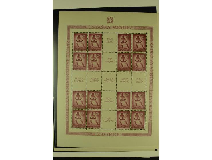 1941/1945, postfrische Sammlung mit einigen besseren und kpl. Ausgaben, dabei u.a. Mi.-Nr. 1-8 (2), 24-38 (signiert), Kehrdru