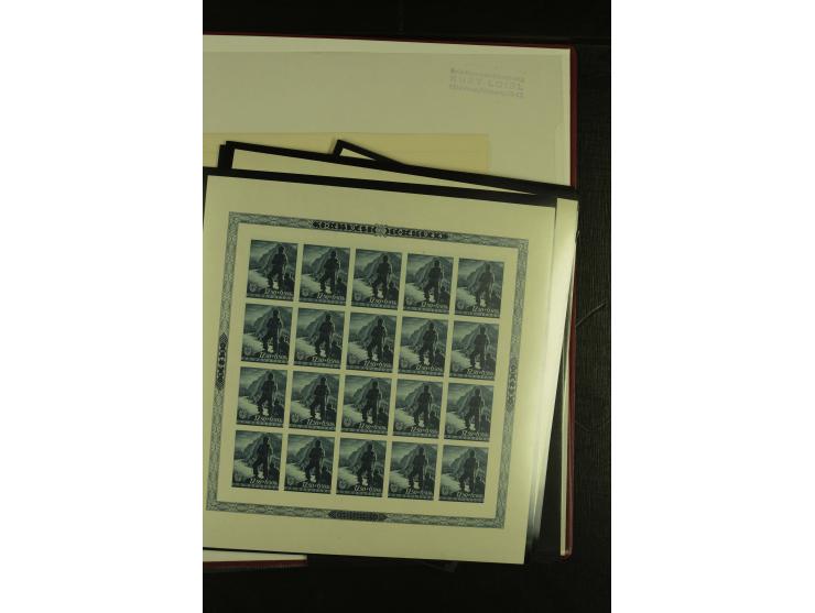 1941/1945, postfrische Sammlung mit einigen besseren und kpl. Ausgaben, dabei u.a. Mi.-Nr. 1-8 (2), 24-38 (signiert), Kehrdru