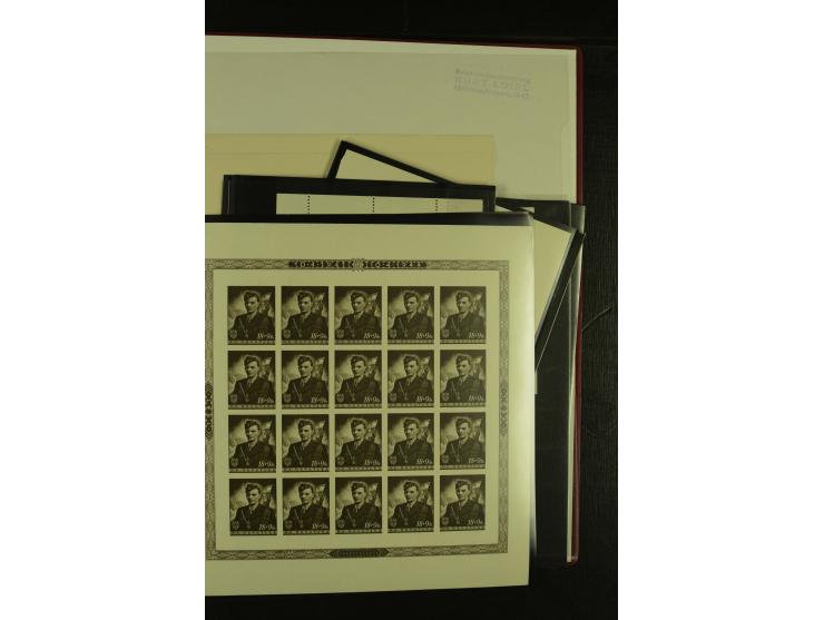 1941/1945, postfrische Sammlung mit einigen besseren und kpl. Ausgaben, dabei u.a. Mi.-Nr. 1-8 (2), 24-38 (signiert), Kehrdru
