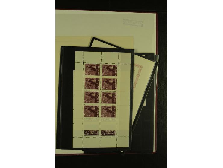 1941/1945, postfrische Sammlung mit einigen besseren und kpl. Ausgaben, dabei u.a. Mi.-Nr. 1-8 (2), 24-38 (signiert), Kehrdru