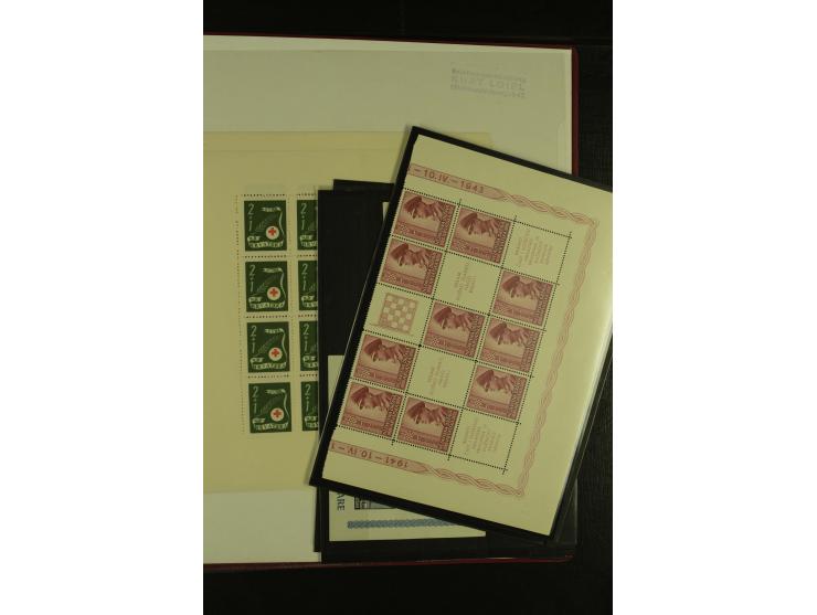 1941/1945, postfrische Sammlung mit einigen besseren und kpl. Ausgaben, dabei u.a. Mi.-Nr. 1-8 (2), 24-38 (signiert), Kehrdru