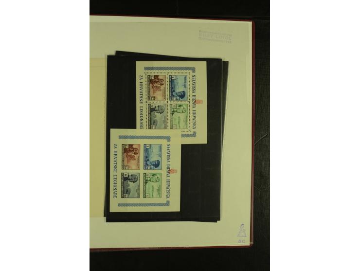 1941/1945, postfrische Sammlung mit einigen besseren und kpl. Ausgaben, dabei u.a. Mi.-Nr. 1-8 (2), 24-38 (signiert), Kehrdru