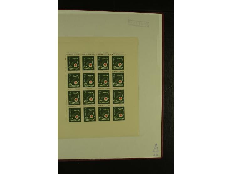 1941/1945, postfrische Sammlung mit einigen besseren und kpl. Ausgaben, dabei u.a. Mi.-Nr. 1-8 (2), 24-38 (signiert), Kehrdru