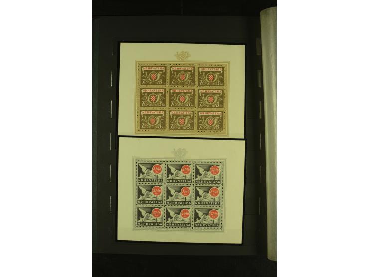 1941/1945, postfrische Sammlung mit einigen besseren und kpl. Ausgaben, dabei u.a. Mi.-Nr. 1-8 (2), 24-38 (signiert), Kehrdru