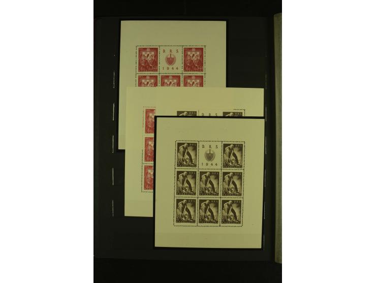 1941/1945, postfrische Sammlung mit einigen besseren und kpl. Ausgaben, dabei u.a. Mi.-Nr. 1-8 (2), 24-38 (signiert), Kehrdru