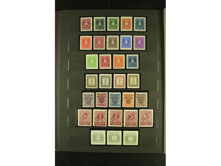 1941/1945, postfrische Sammlung mit einigen besseren und kpl. Ausgaben, dabei u.a. Mi.-Nr. 1-8 (2), 24-38 (signiert), Kehrdru