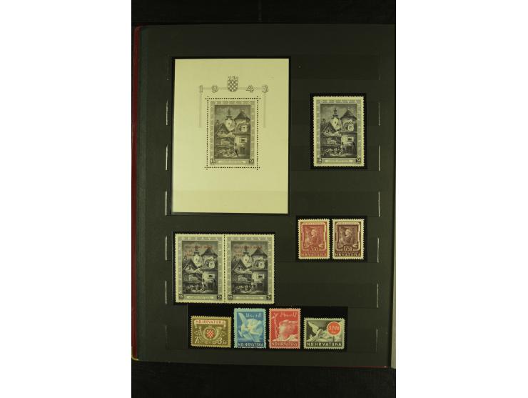 1941/1945, postfrische Sammlung mit einigen besseren und kpl. Ausgaben, dabei u.a. Mi.-Nr. 1-8 (2), 24-38 (signiert), Kehrdru