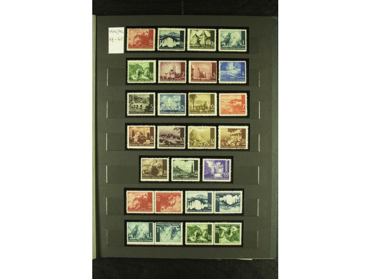 1941/1945, postfrische Sammlung mit einigen besseren und kpl. Ausgaben, dabei u.a. Mi.-Nr. 1-8 (2), 24-38 (signiert), Kehrdru