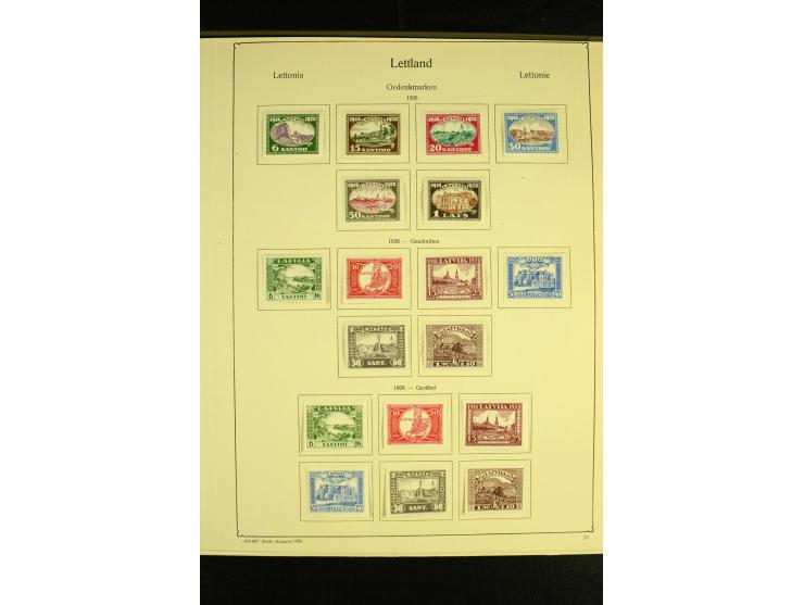 1918/40, ungebrauchte und etwas gestempelte Sammlung mit guten gezähnten und geschnittenen Sätzen