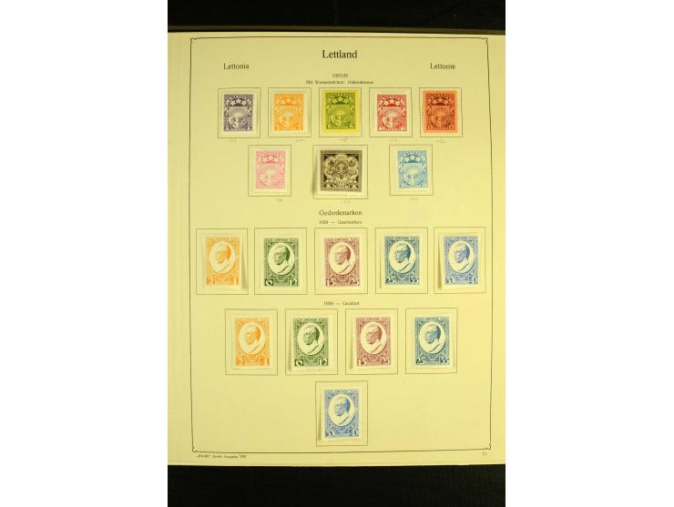 1918/40, ungebrauchte und etwas gestempelte Sammlung mit guten gezähnten und geschnittenen Sätzen