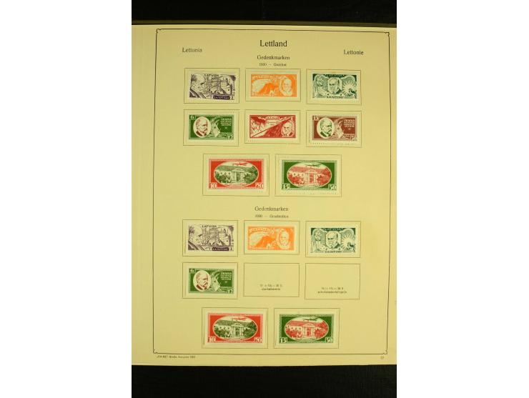 1918/40, ungebrauchte und etwas gestempelte Sammlung mit guten gezähnten und geschnittenen Sätzen