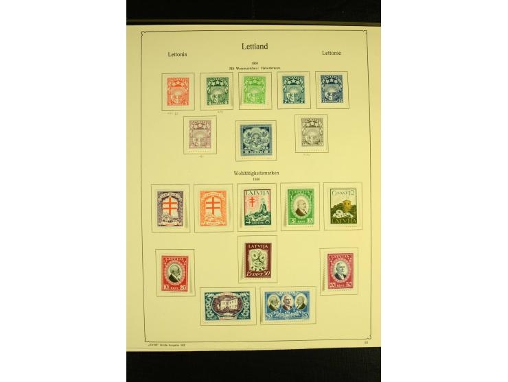 1918/40, ungebrauchte und etwas gestempelte Sammlung mit guten gezähnten und geschnittenen Sätzen